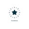 Excellence star vector premium line icon. Sertificate stamp quality star mark service