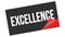 EXCELLENCE text on black red sticker stamp