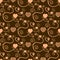 Excellent brown background with hearts