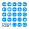 Excellent Media player icon and button set