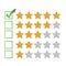 Excellent review rating illustration design