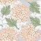 Excellent seamless pattern with chrysanthemum