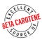 Excellent source of beta carotene stamp