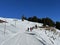 Excellently arranged and cleaned winter trails for walking, hiking, sports and recreation in the area of the Swiss resort of Arosa