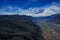 An exceptional view of the Susa valley with blue sky and clouds