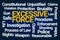 Excessive Force Word Cloud