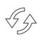 Exchange arrow icon, Sync Arrows