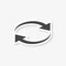 Exchange arrow sticker, Reload vector icon, simple vector icon
