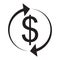 Exchange and currency conversion. Dollar Icon