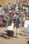 Exchange of handshake of Senator John Kerry with member of Intertribal Indian Ceremony, Gallup, NM