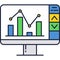 Exchange rate flat vector forex trade icon