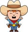 Excited Little Cowboy