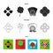 Excitement, casino, game and other web icon in black,flat,outline style. Cheating, entertainment, recreation, icons in