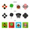 Excitement, casino, game and other web icon in cartoon,black,flat style. Cheating, entertainment, recreation, icons in