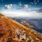 Exciting autumn view of Carpathian mountains.