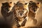 Exciting cheetah hunt. raw power and intense pursuit of prey on the african savannah