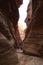 Exciting hike through the Wadi Ghuweir canyon, Dana, Jordan