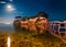 Exciting night view of Cameo Island. Fabulous summer scene of Port Sostis, Zakynthos island, Greece, Europe. Picturesque Mediterra