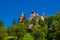 Exciting trip to Bran Castle in summer sunny day