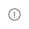 Exclamation Line Icon Design