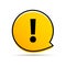 Exclamation mark icon vector. Attention sign symbol. Warning alert icon