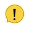 Exclamation mark icon vector. Attention sign symbol. Warning alert icon