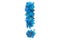 Exclamation mark from plastic water bottles, 3D rendering