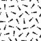 Exclamation mark seamless pattern. Repeating important patern. Black simple attention marks on white sample background. Repeated
