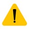 Exclamation mark symbol, Warning Dangerous icon on white background