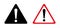 Exclamation sign, Danger Warning, Isolated, Caution icon Warning symbol,