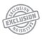 Exclusion rubber stamp
