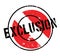 Exclusion rubber stamp