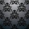 Exclusive black baroque pattern