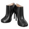 Exclusive black leather boots