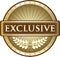 Exclusive Gold Shield Medal Label Icon