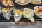 Exclusive grilled oysters and gambas with cheese, Asia