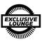 EXCLUSIVE LOUNGE stamp on white