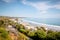 Exclusive mansions at Malibu beach at the Pacific Coast Highway