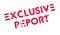 Exclusive Report rubber stamp