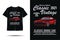 Exclusive vehicle classic vintage dodge car illustration t shirt design