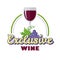 Exclusive Wine Logo Icon Symbol of Elite Drink
