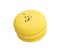 Exclusive yellow macaroon with flavor isolated on the white