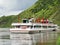 Excursion boat near Beilstein town, Moselle river