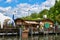 Excursion restaurant on the banks of the Spree river in the Treptow district of Berlin