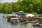 Excursion restaurant on the banks of the Spree river in the Treptow district of Berlin