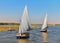 Excursion on the river Nile felucca in Egypt