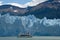 Excursion ship near the Perito Moreno Glacier