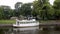 Excursion tourist boat on the Fyris River, Uppsala, Sweden