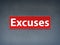 Excuses Red Banner Abstract Background
