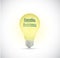 Executive assistance light bulb illustration